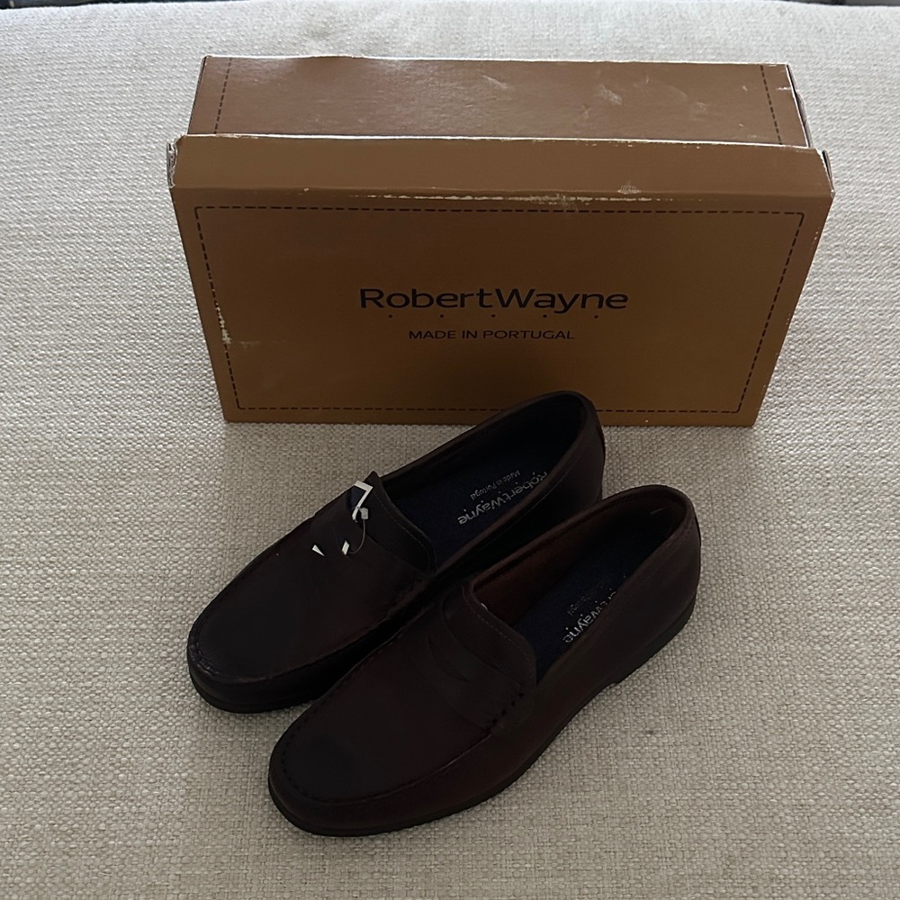 Dark Brown Leather Loafers